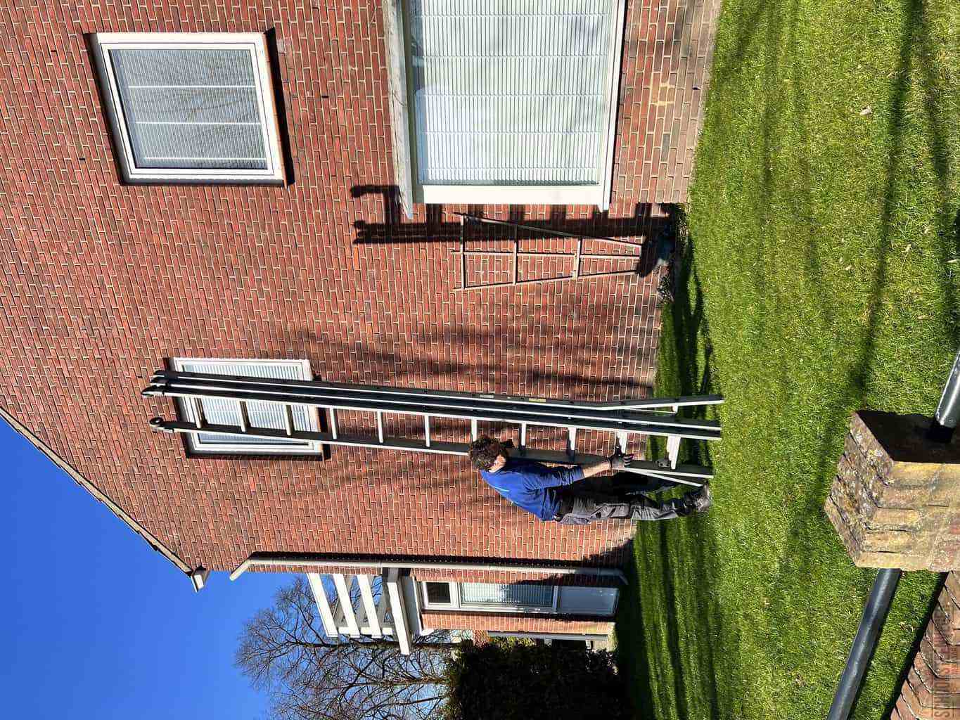 Alkmaar schoorsteenveger huis ladder